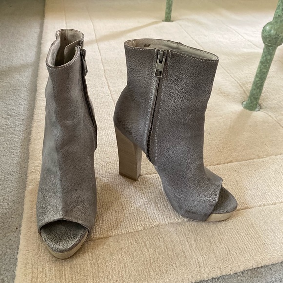 All Saints Manifest Heeled Boots Open Toe Size 6 - Picture 2 of 3